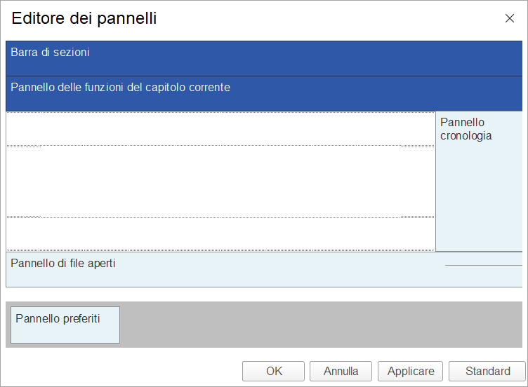 Pannelli software gestionale