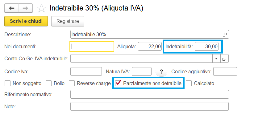 IVA indetraibile