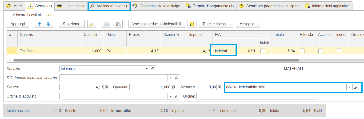 Indetraibilità IVA