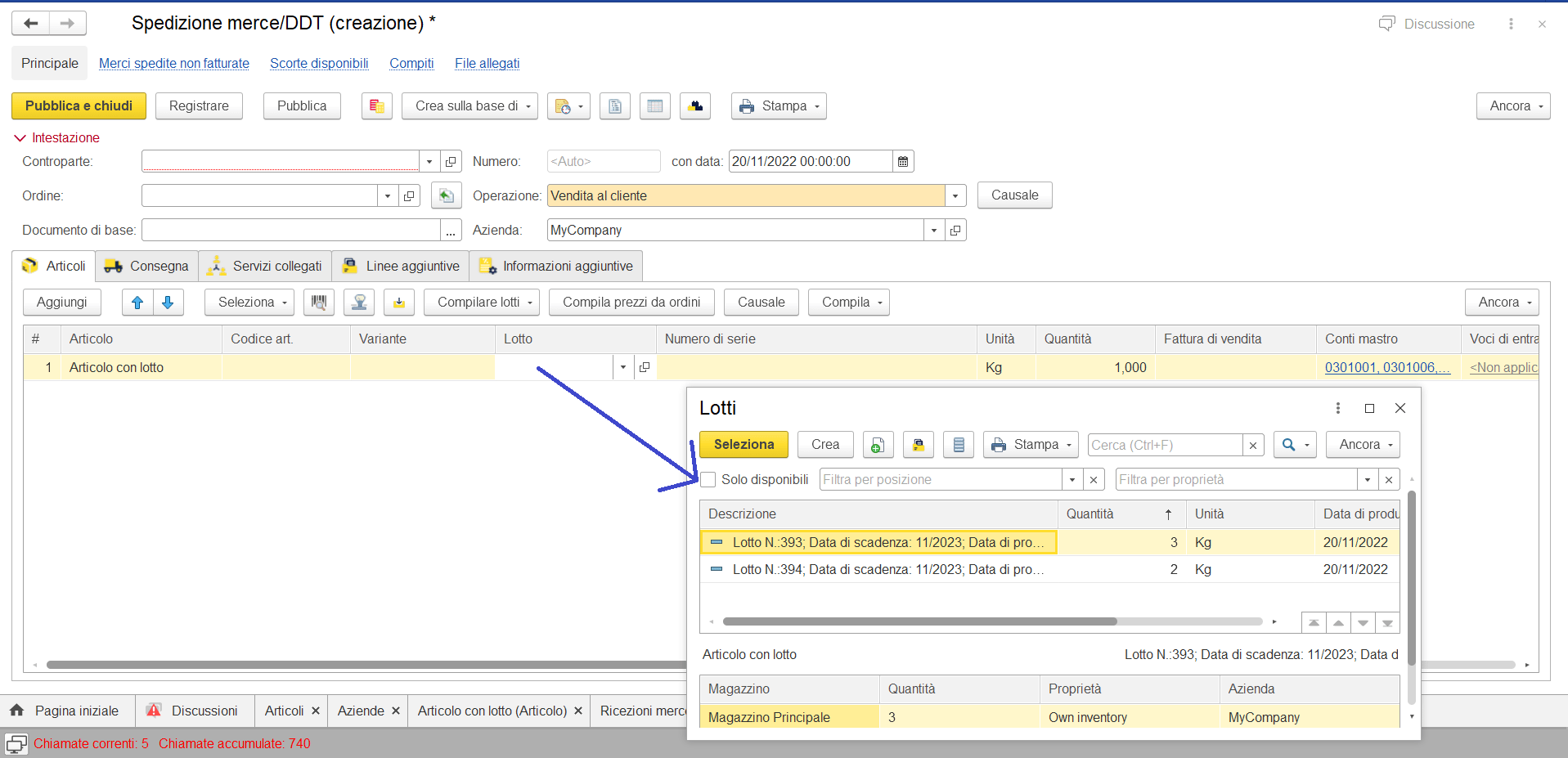 Lotto nei documenti