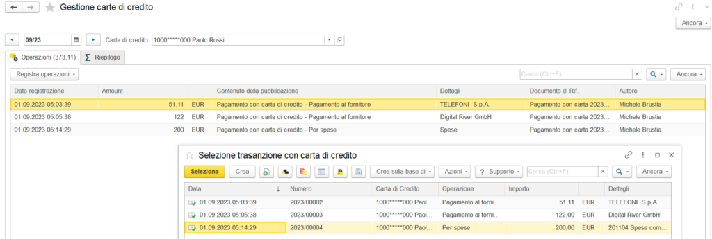 Rimborso carta di credito